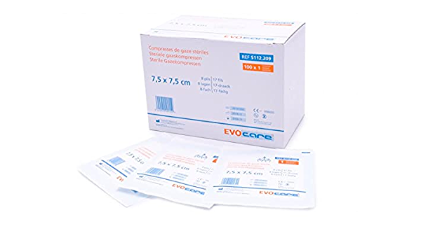 GAZE STERILE CHURIRGICALE 7,5x7,5 / S.10 /C,100