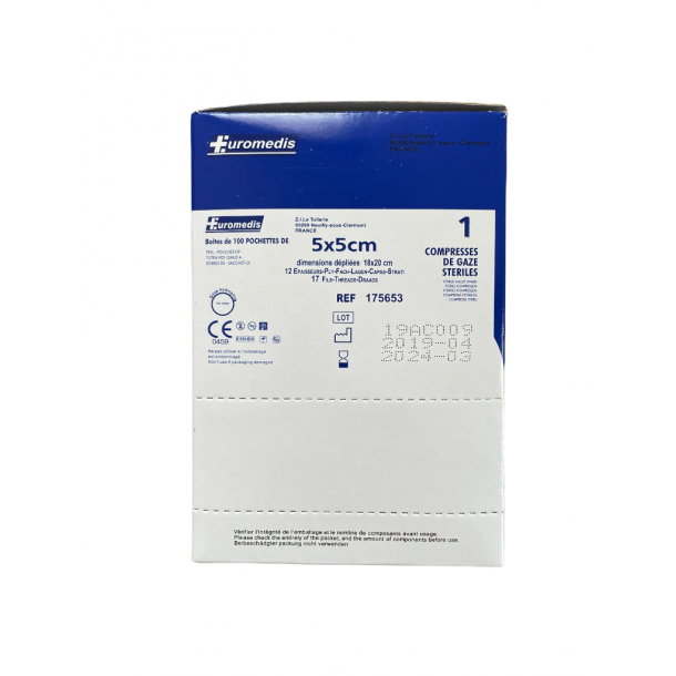 GAZE STERILE CHURIRGICALE 5x5 / S.10 /C,200